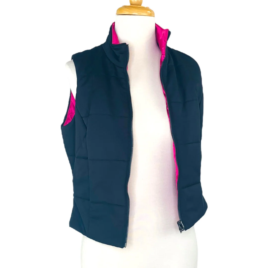 New York Puffer Vest Full Zip Quilted Ps Black Sleeveless by Kenneth Cole - Image 3