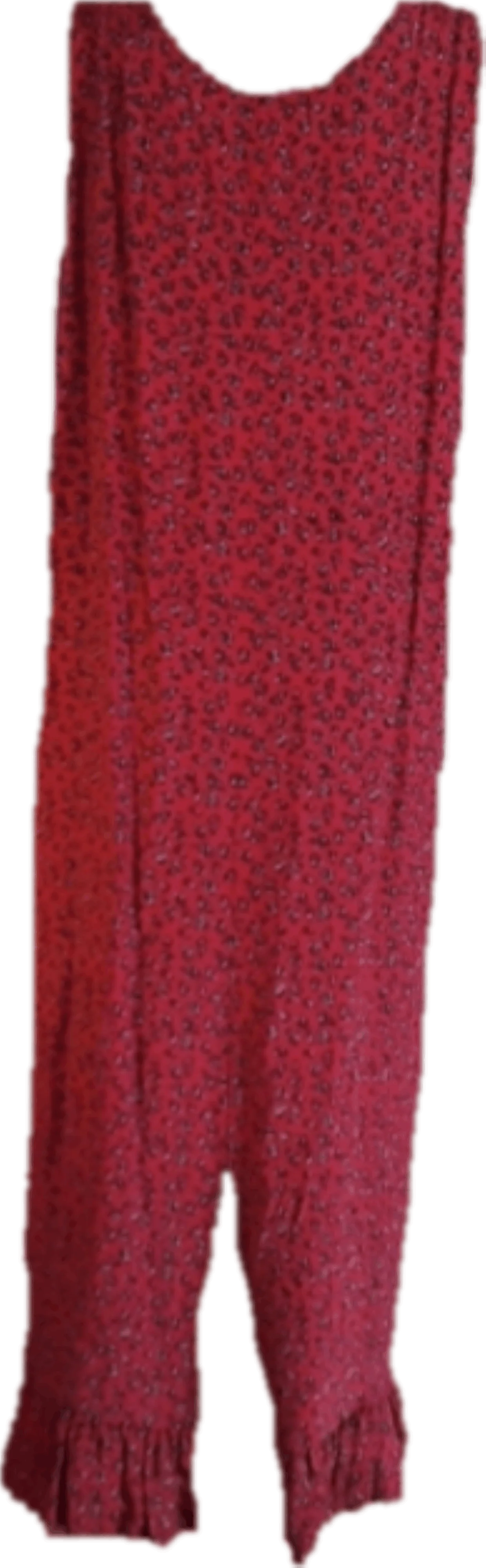 90's Ruffle Hem Maxi Shift Dress by Nicole Marie - Image 2