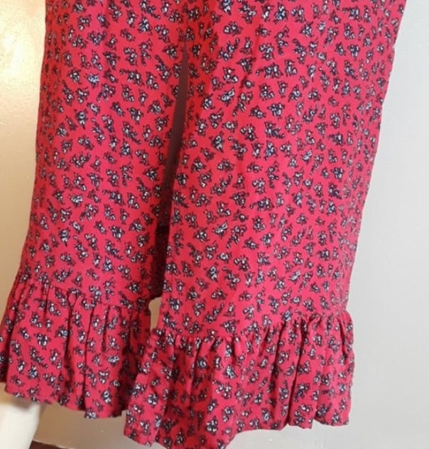 90's Ruffle Hem Maxi Shift Dress by Nicole Marie - Image 6