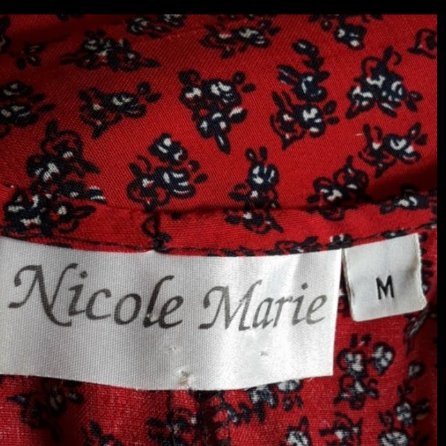 90's Ruffle Hem Maxi Shift Dress by Nicole Marie - Image 8