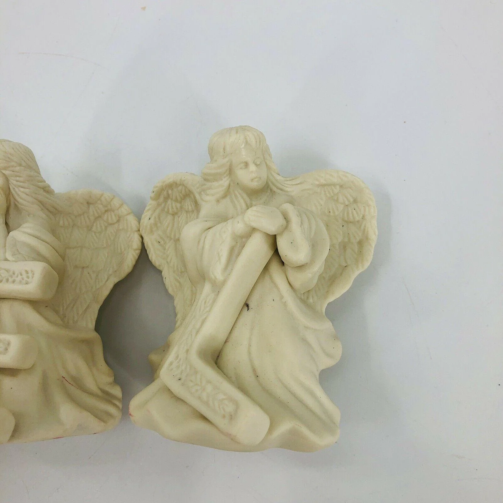 Noel Angel Letter 4 Pc Set - Christmas Decor - Ceramic Figurines 3. 5" Cream - Image 7