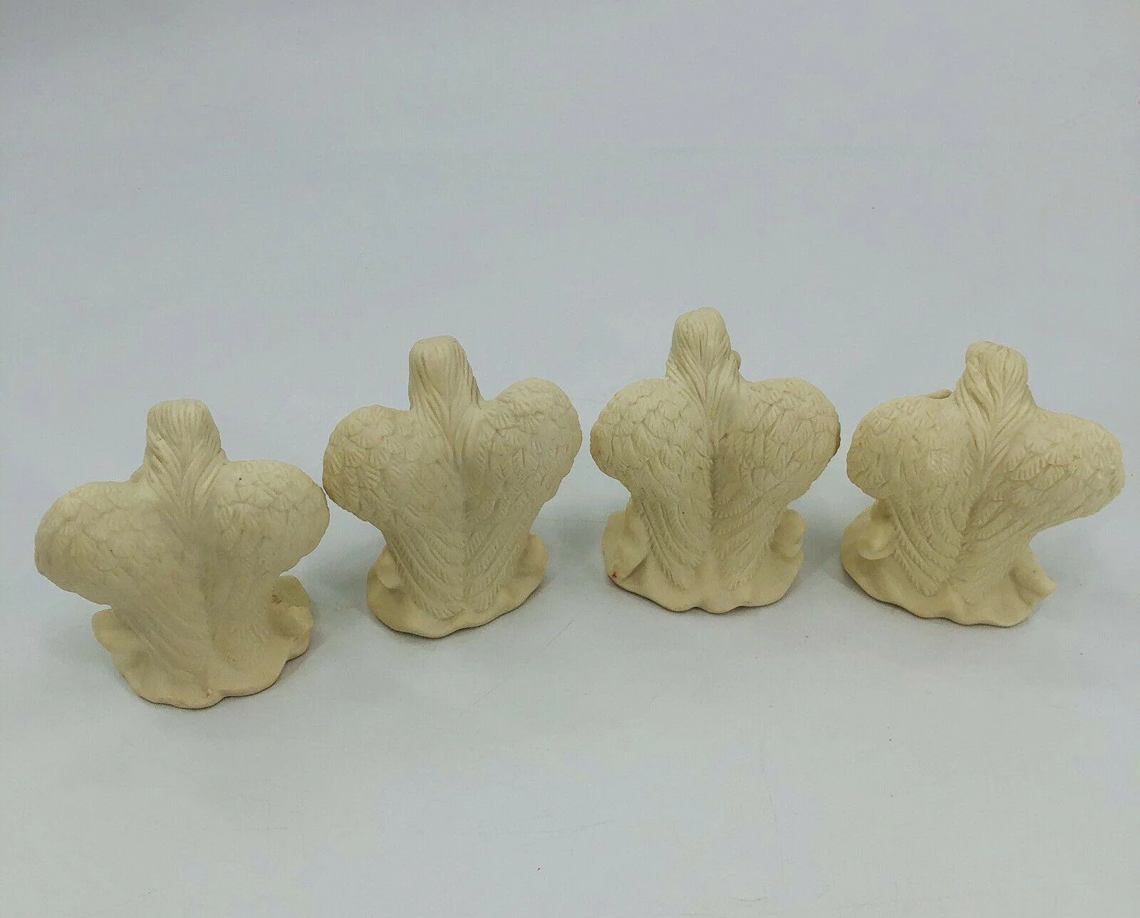 Noel Angel Letter 4 Pc Set - Christmas Decor - Ceramic Figurines 3. 5" Cream - Image 9