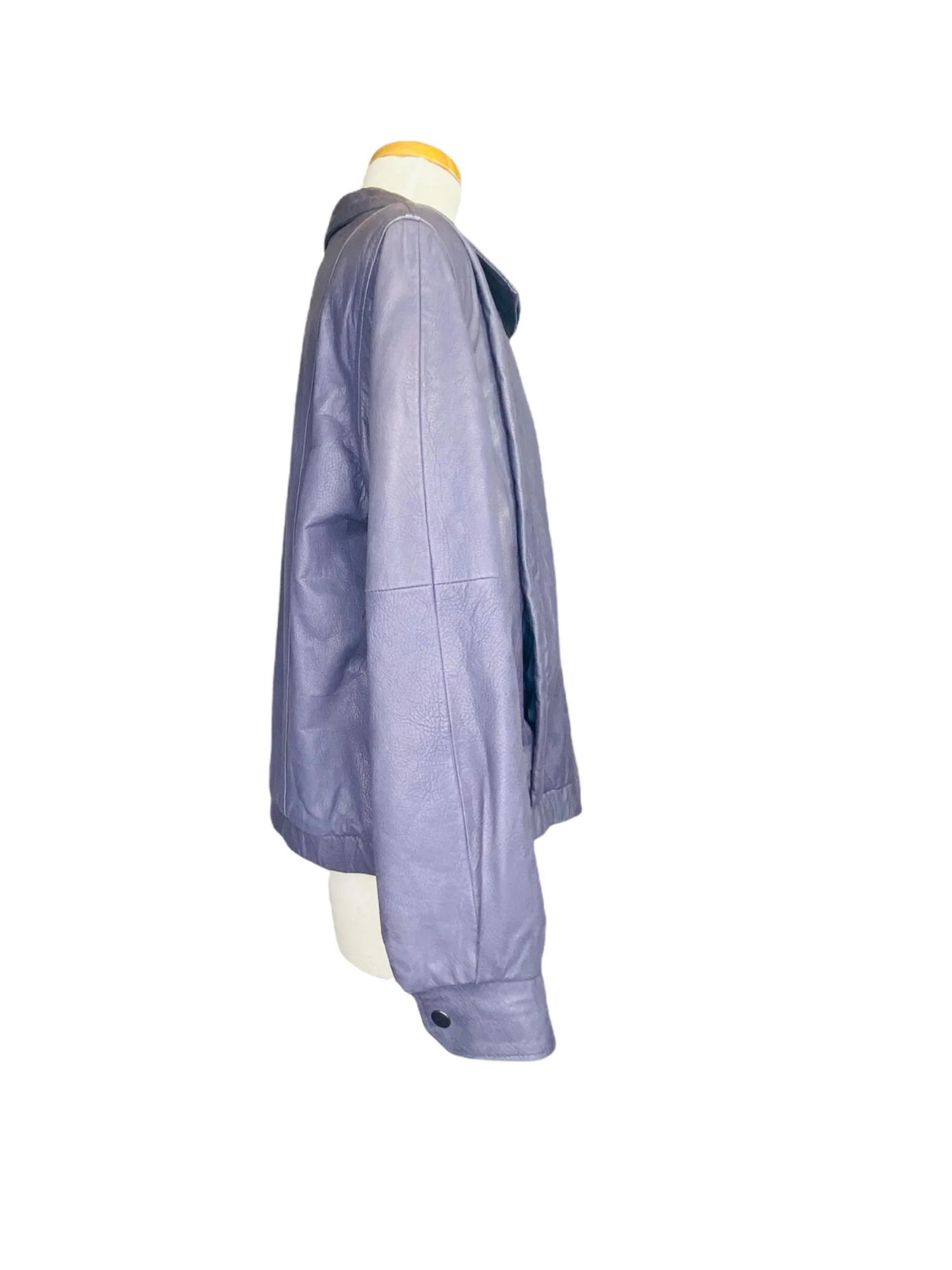 North Beach Leather San Francisco 100% Leather Vintage 80s Lilac by North Beach Leather San Francisco - Image 6