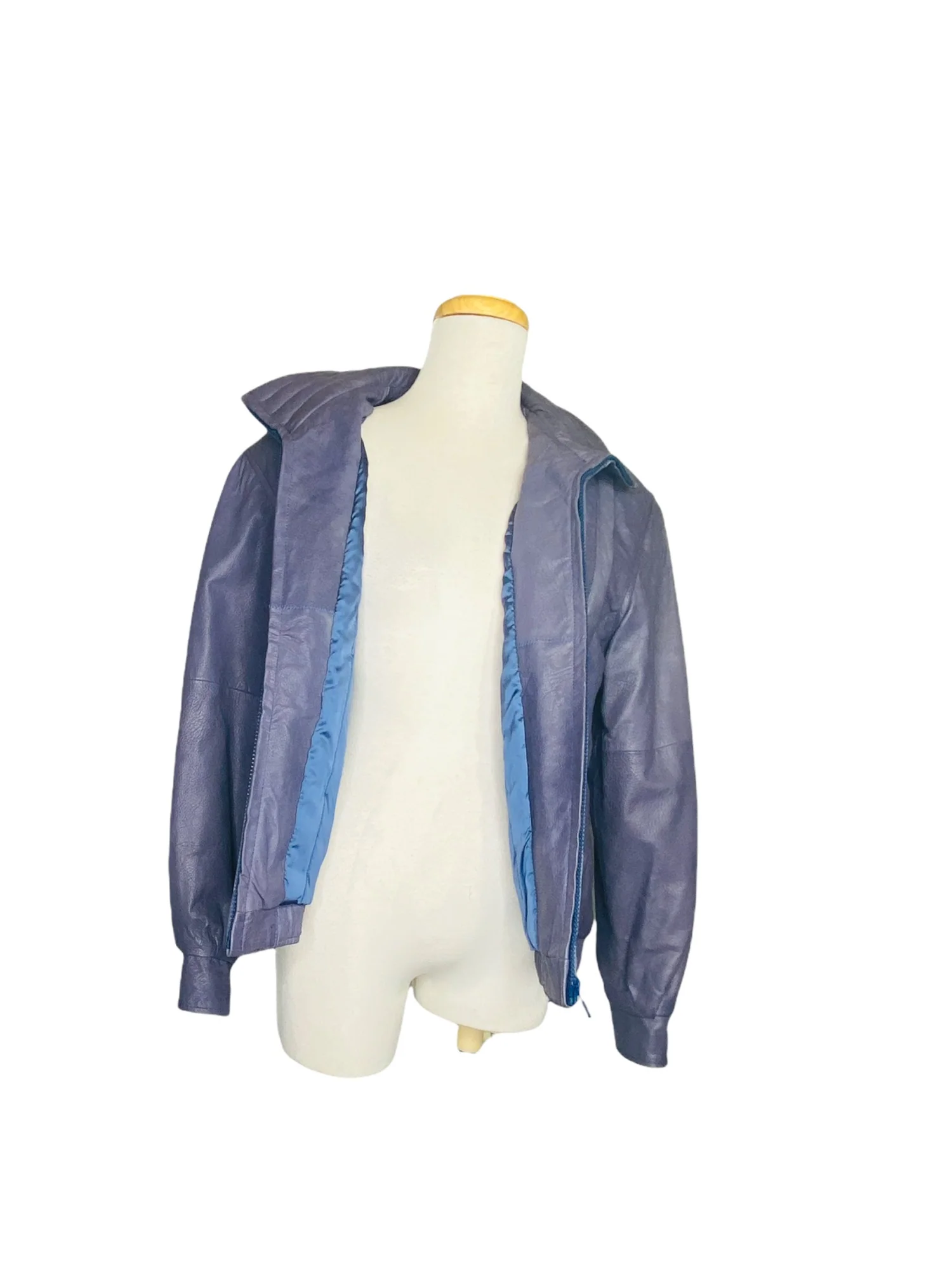 North Beach Leather San Francisco 100% Leather Vintage 80s Lilac by North Beach Leather San Francisco - Image 8