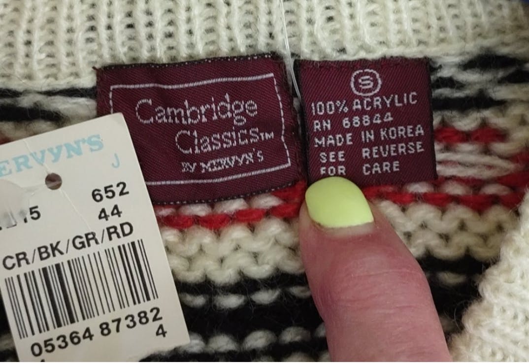 80's Hand Knit Classics Sweater by Cambridge Classics - Image 4