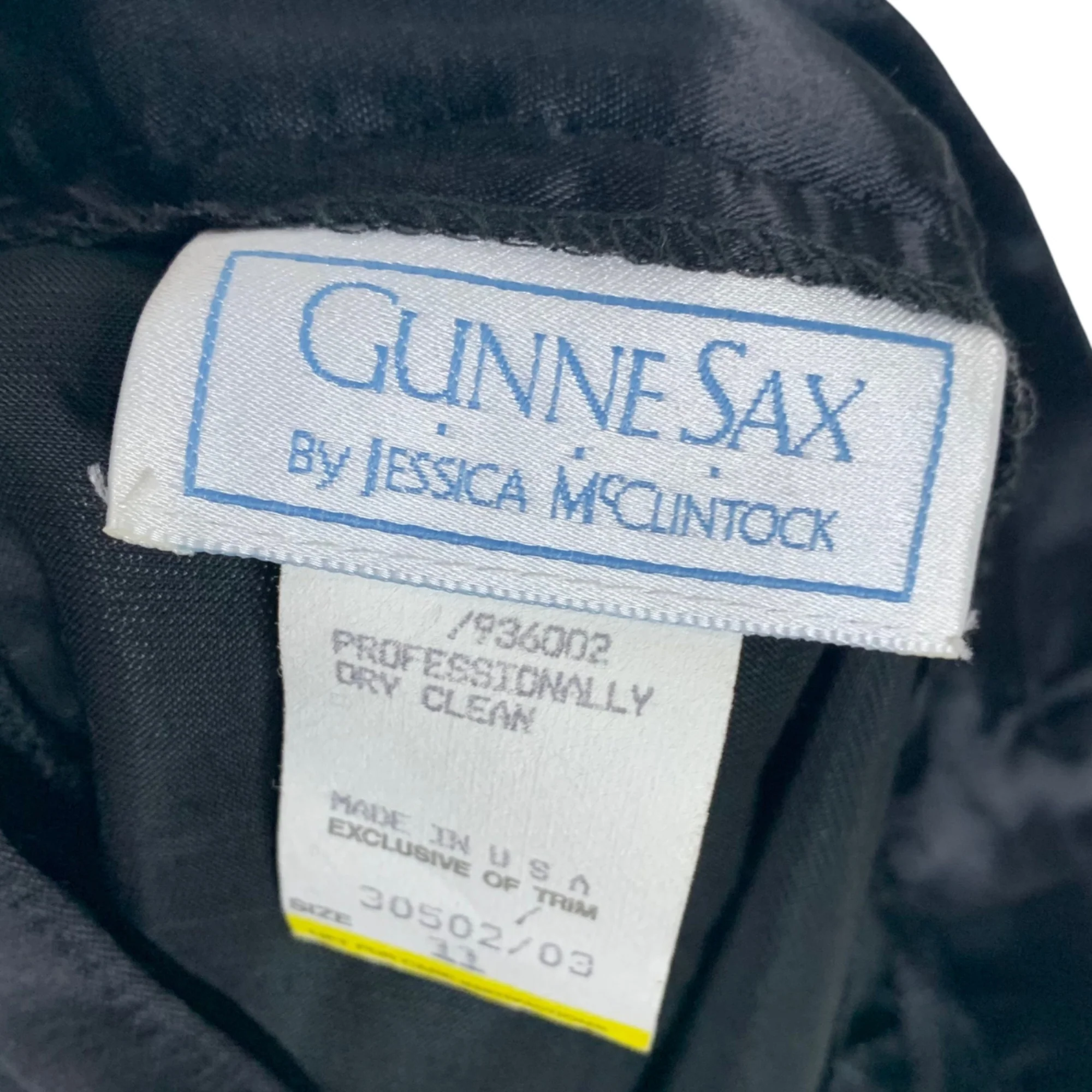 Nwt Vintage 90s Black Velvet Pencil Skirt Size 11 by Gunne Sax Jessica Mcclintock - Image 8