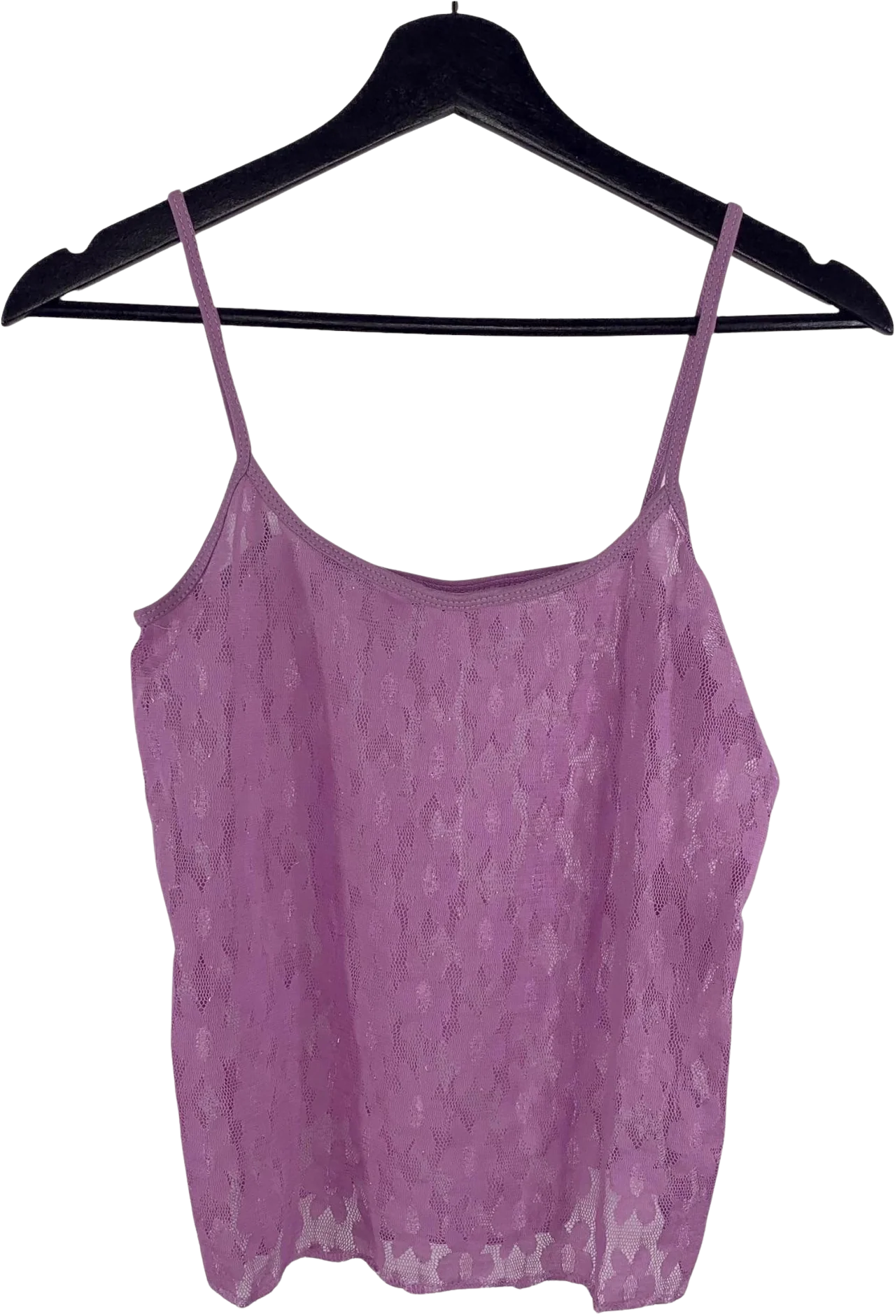 Nwt Vintage 90s Sheer Lace Spaghetti Strap Tank Top Xl
