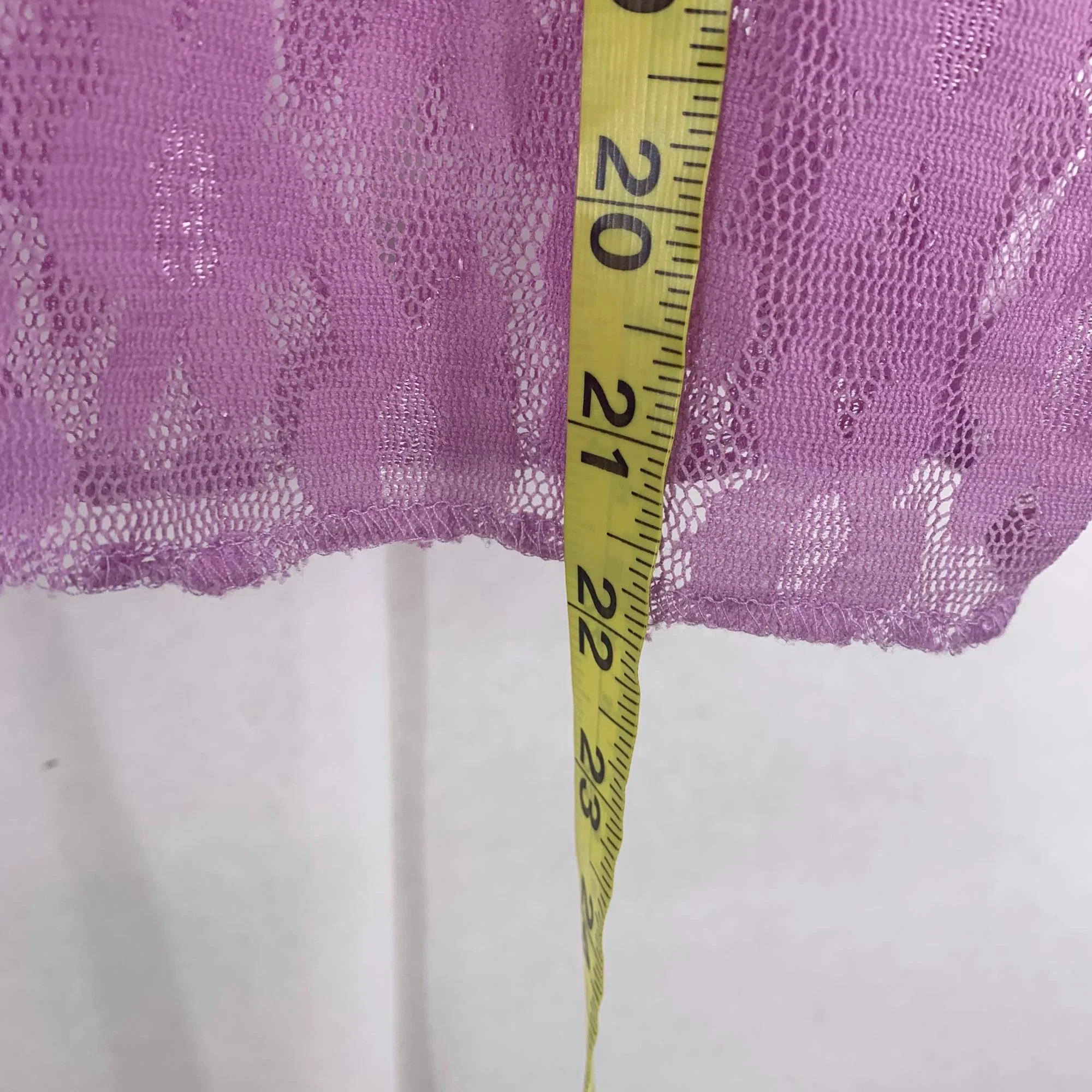 Nwt Vintage 90s Sheer Lace Spaghetti Strap Tank Top Xl - Image 9
