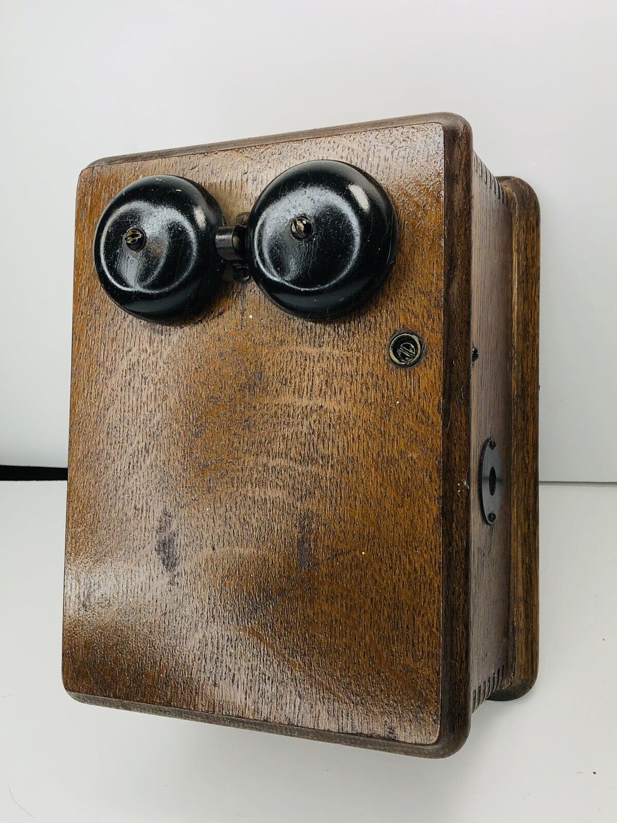 Oak Wall Ringer Box Chicago Telephone Kellogg By Kellog - Image 6