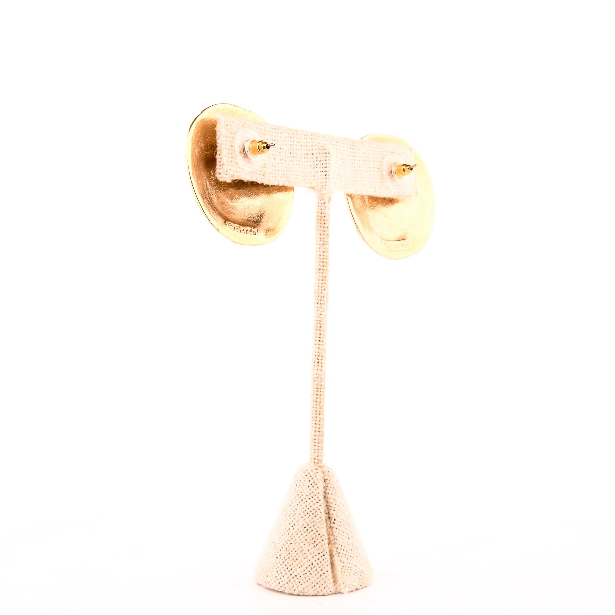 Ocean Waters Gold Statement Earrings - Image 4