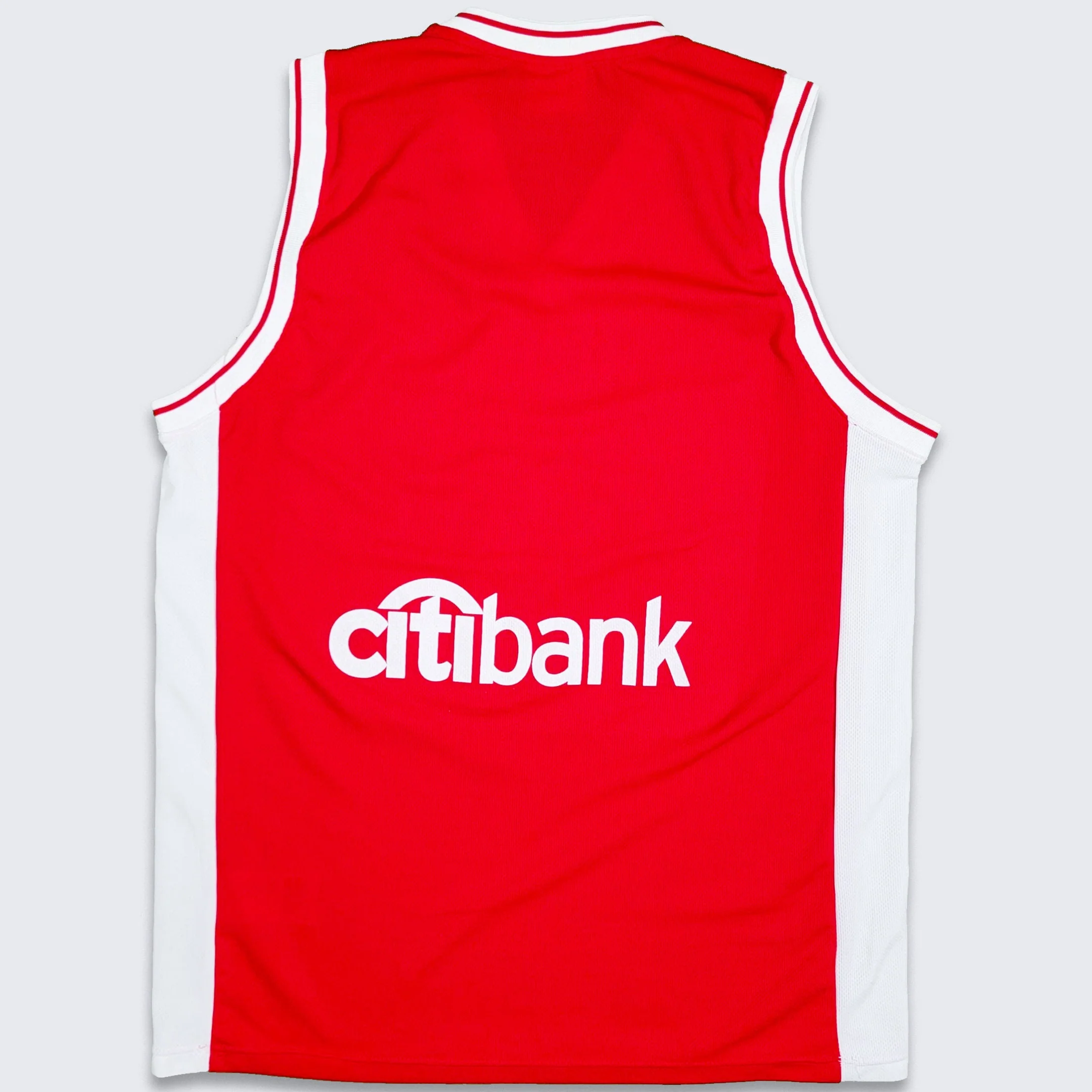 Olympiakos Greece Vintage 90s Puma Basketball Jersey - Size 2xl Xxl - Image 2