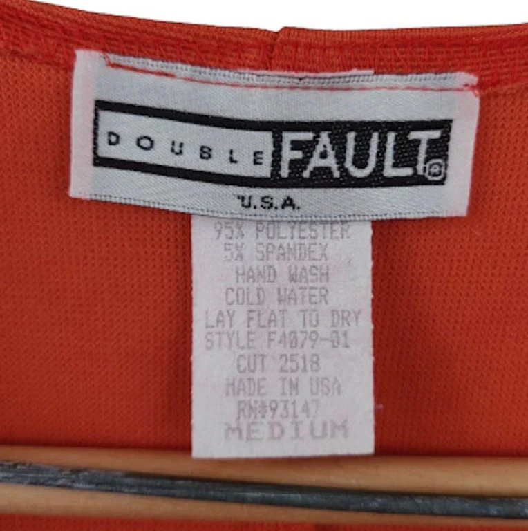Orange 90s Does 60s Mod Mini Dress by Double Fault with Invisible Back Zipper by Double Fault - Image 3