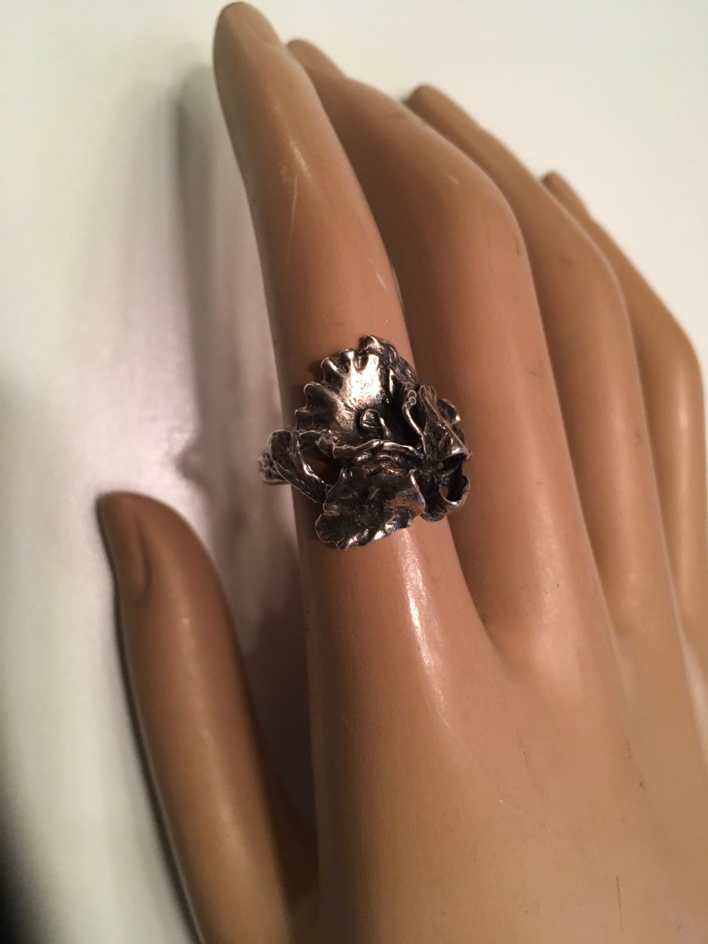 Orchid Sterling Silver Wishing Ring by  Joseff Sterling - Image 3