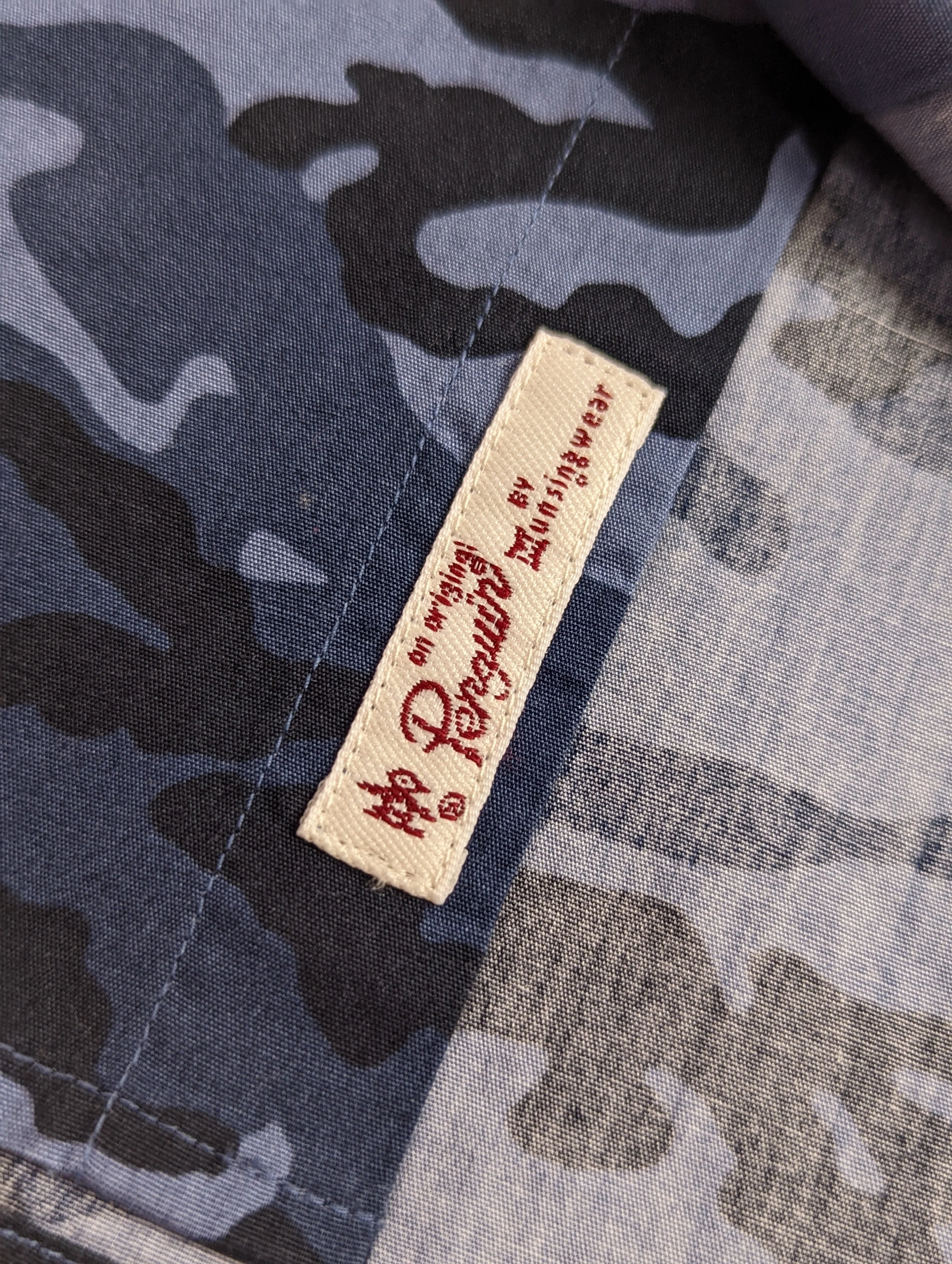 Original Penguin Button Up In Blue Cammo by Munsingwear - Image 6