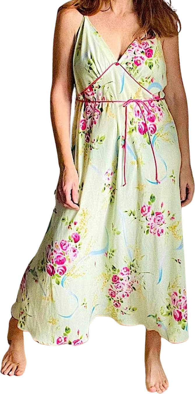 Oscar De La Renta Pink Label Sleeping Gown Nightgown Loungwear Slip Dress by Oscar de la Renta Sleepwear