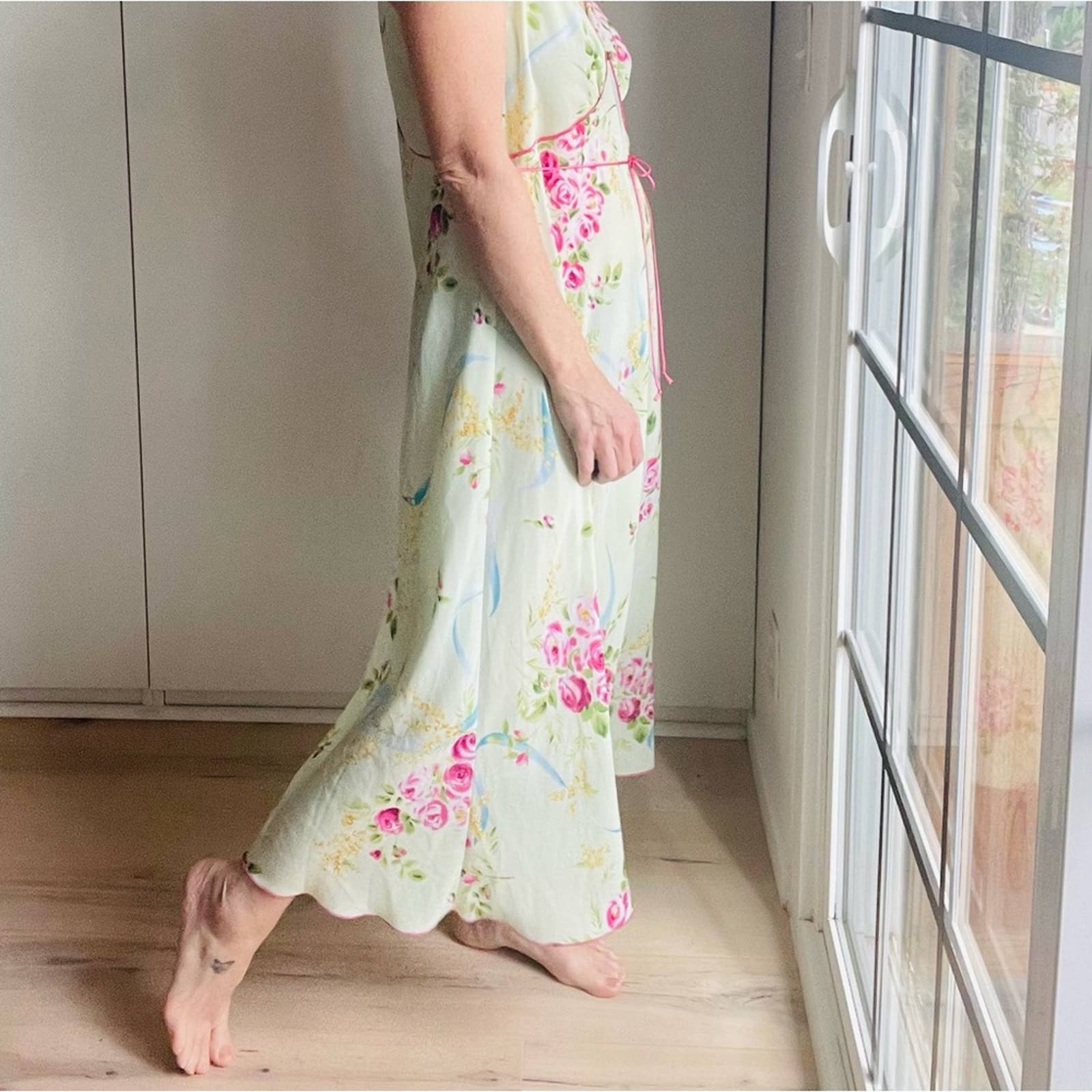 Oscar De La Renta Pink Label Sleeping Gown Nightgown Loungwear Slip Dress by Oscar de la Renta Sleepwear - Image 4