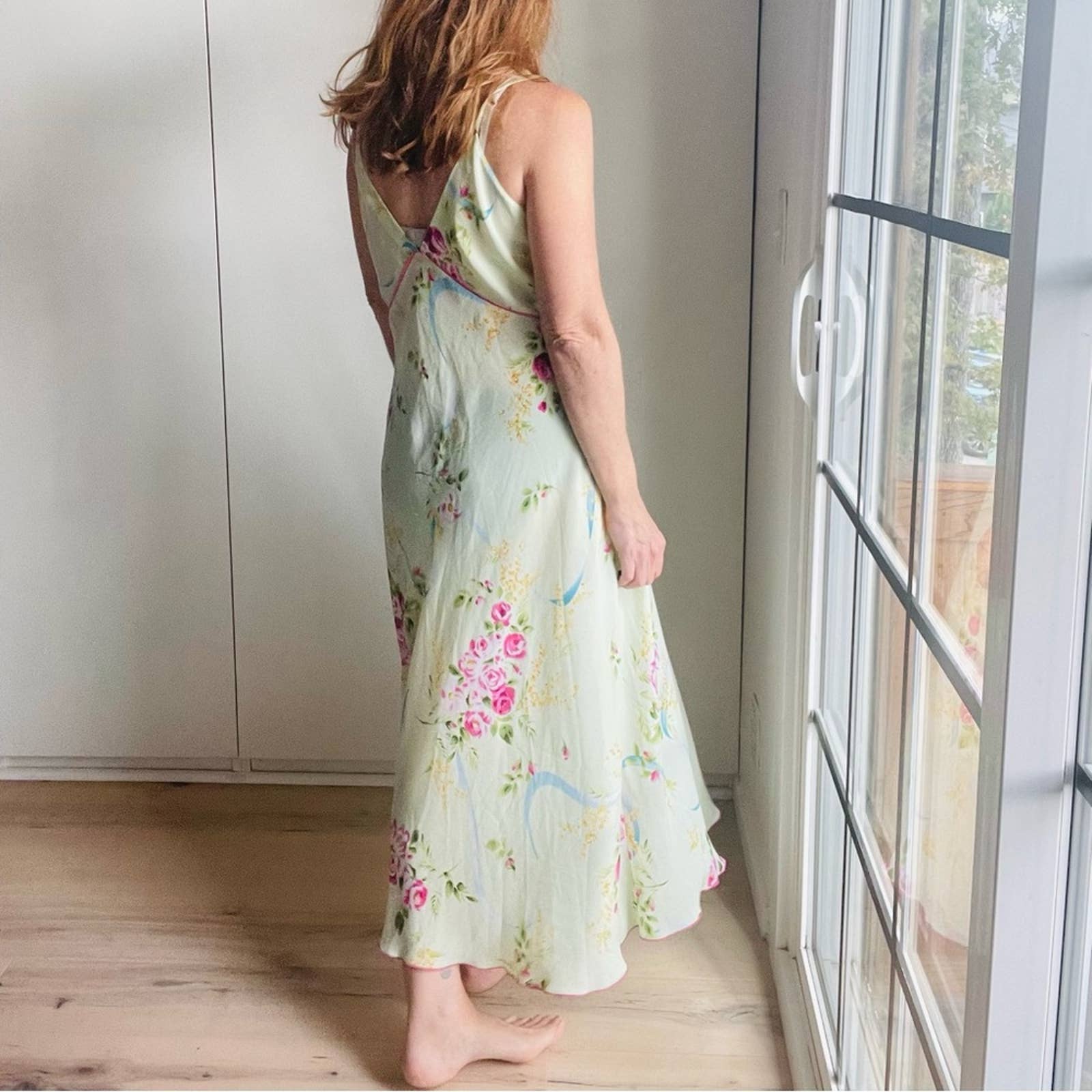 Oscar De La Renta Pink Label Sleeping Gown Nightgown Loungwear Slip Dress by Oscar de la Renta Sleepwear - Image 9