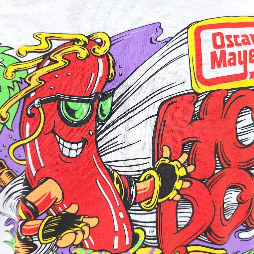 Oscar Mayer Weiner T-Shirt Vintage 80s Hot Dog Skateboard Made In Usa Mens Size Small New - Image 2