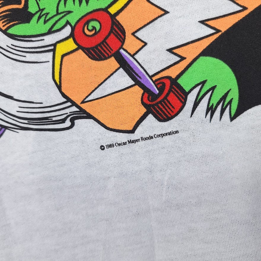 Oscar Mayer Weiner T-Shirt Vintage 80s Hot Dog Skateboard Made In Usa Mens Size Xl New - Image 4