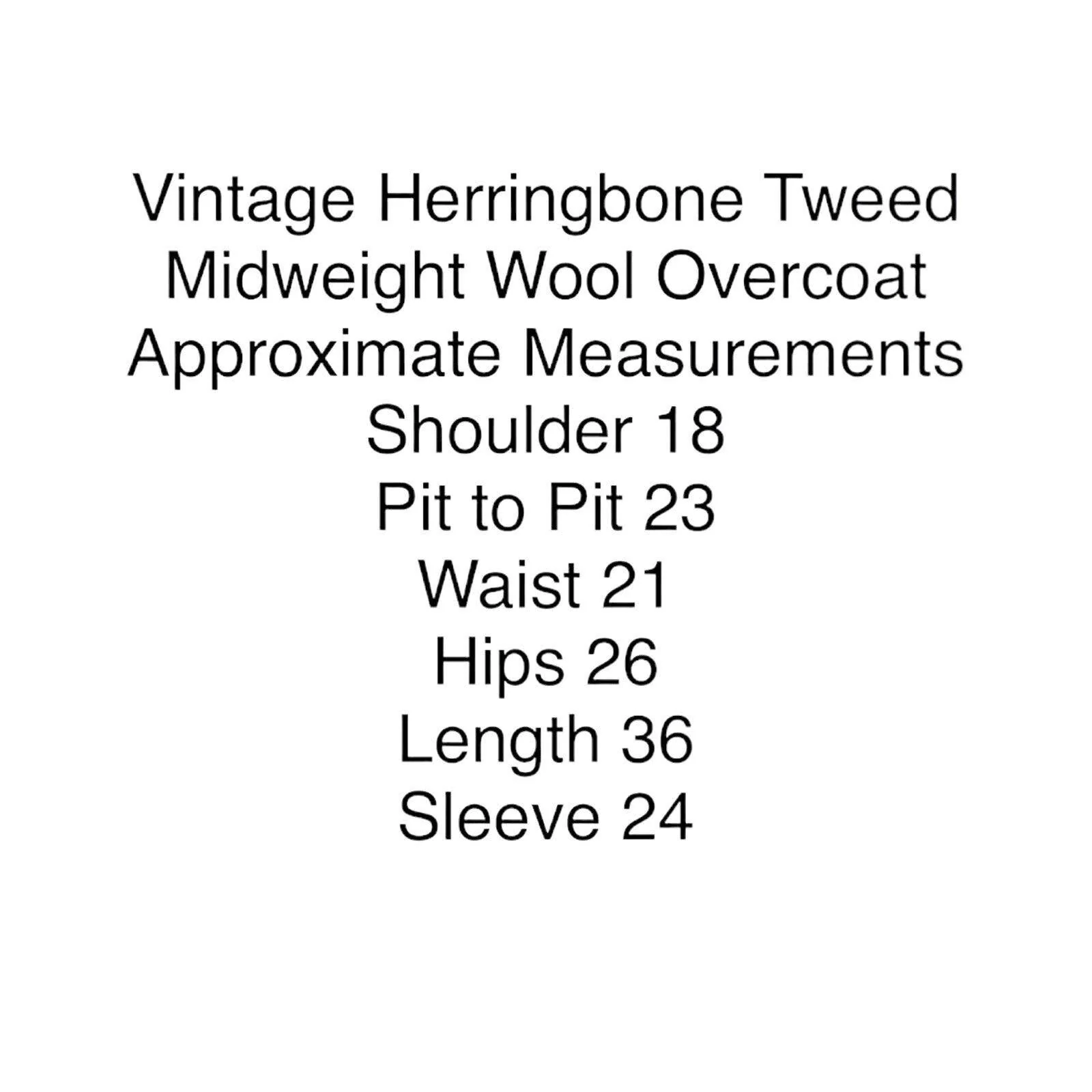 Overcoat Jacket Women's Herringbone Merino Wool Mid Weight Size 16w by Rena Rowan - Image 10