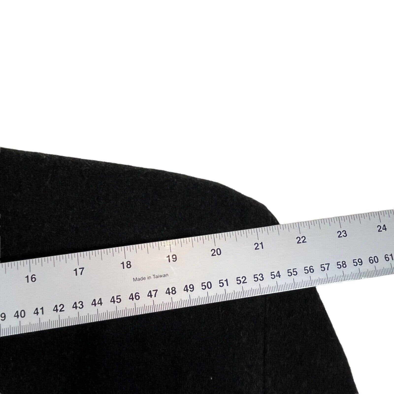 Overcoat Men's Size 44 Gray Charcoal Lined Vented Wool Blend Coat by Daniel Hechter - Image 9