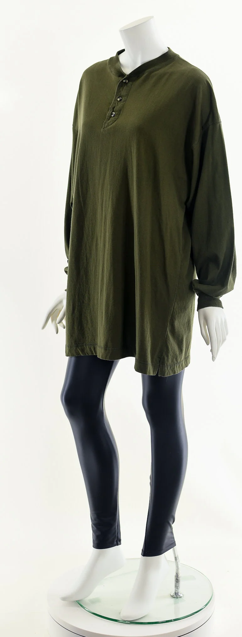 Oversize 90s Green Long Sleeve T-Shirt by Basix Gear - Image 10