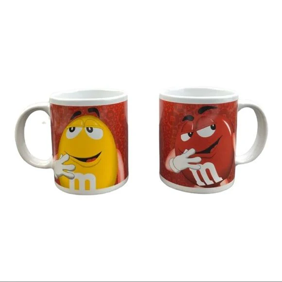 Pair of Official Licensed Product 2015 Red Yellow M Characters Collectible by M&M - Image 2