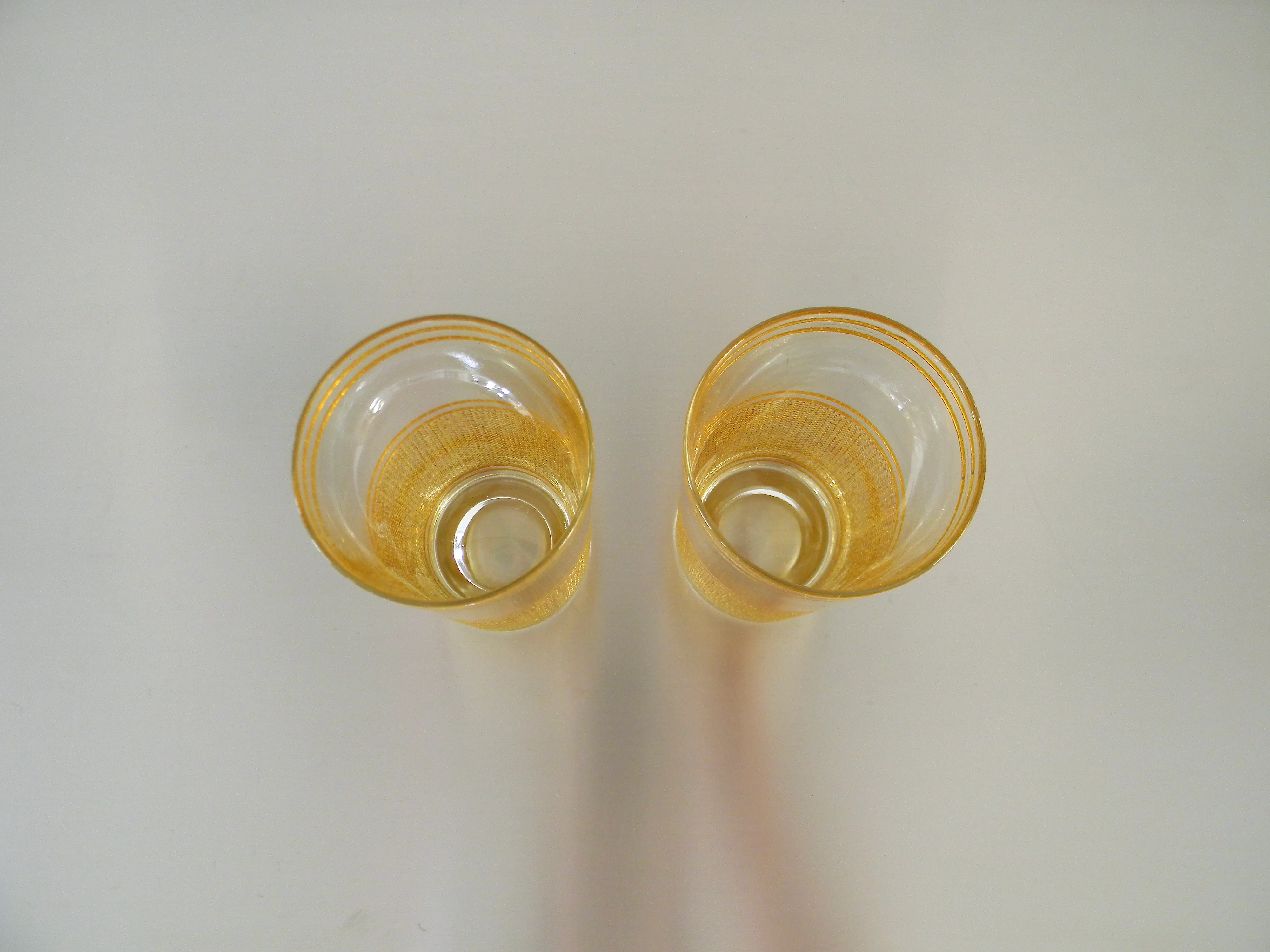 Pair Of Vintage 60s Basketweave Highball Glasses by Culver Ltd - Image 5