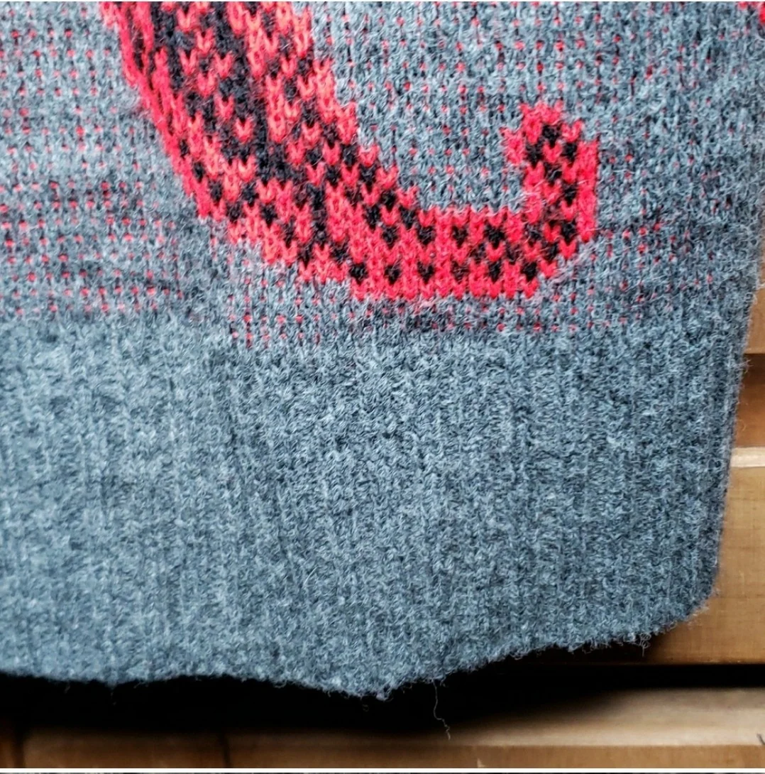 Paisley Acrylic Knit Sweater Vest by Le Tigre - Image 4