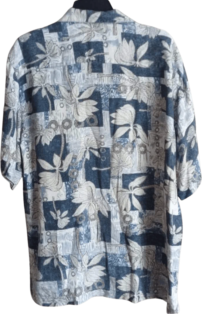 90's Silk Palm Printed Shirt by Lord & Taylor Casual Classics - Image 2