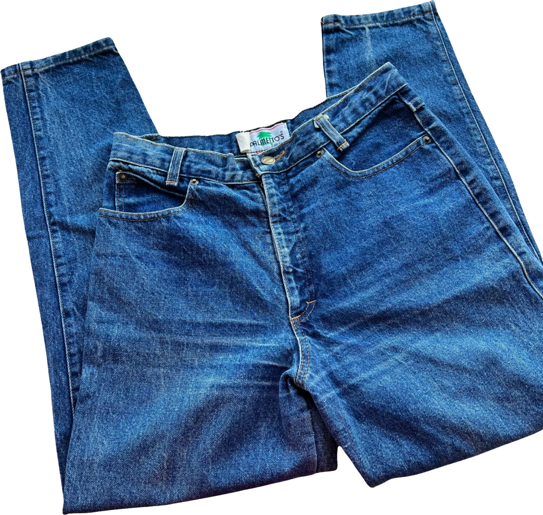 Palmetto’s High Rise Med Wash Denim Jeans Usa By Palmetto's - Image 3