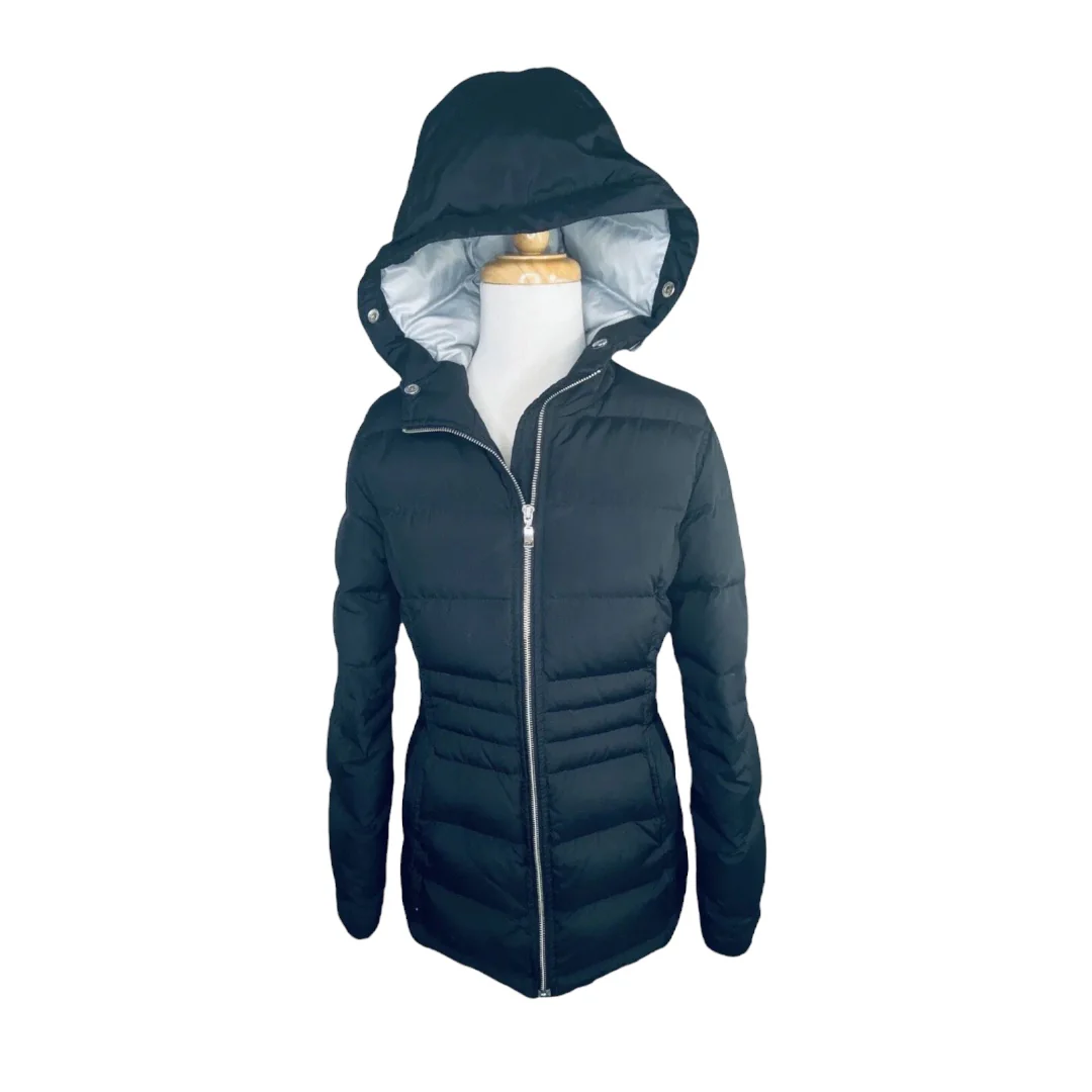 Pamela Padded Jacket Down Removable Faux Fur Collar Black Small by Tommy Hilfiger - Image 9