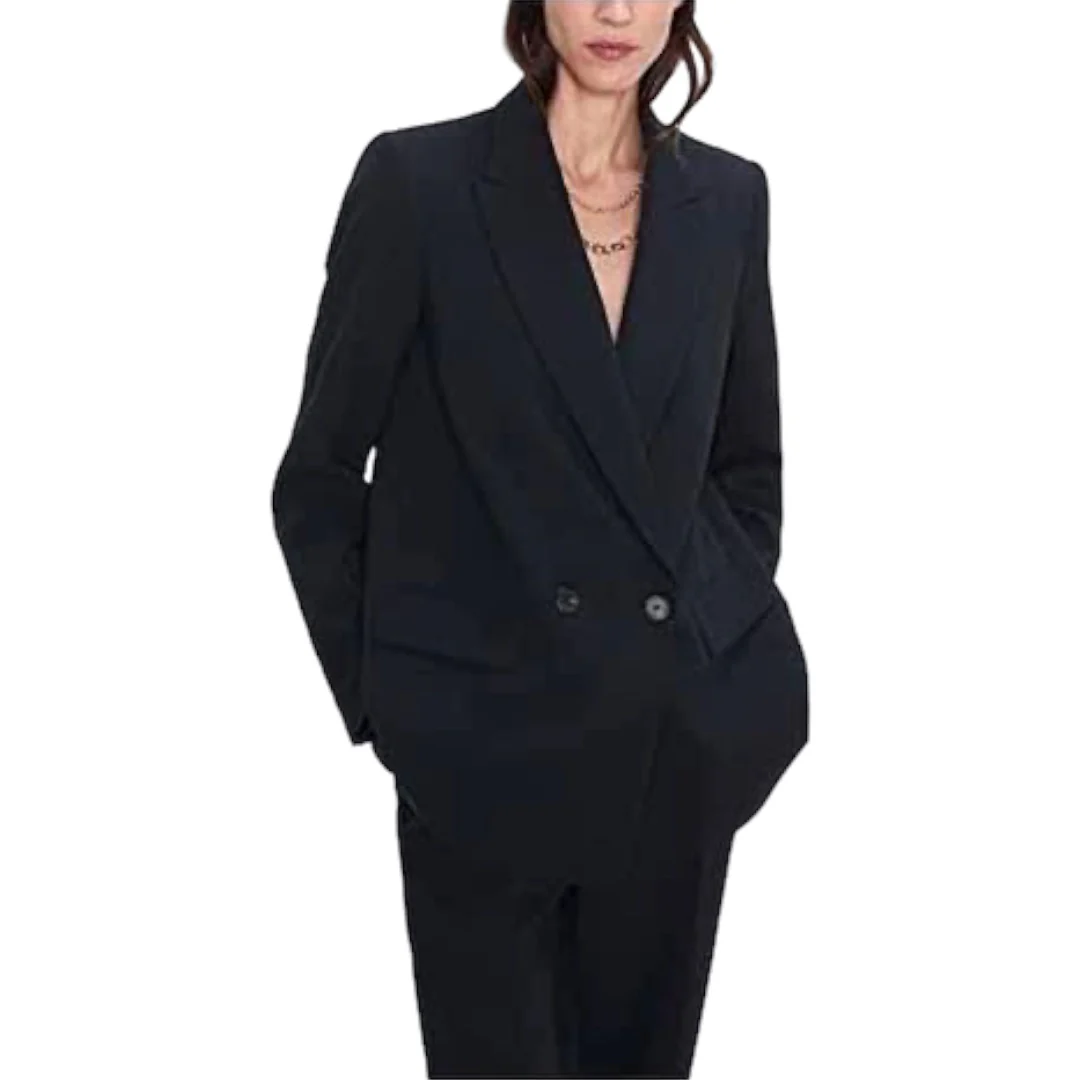Pant Suit Made In Italy Black Wool High Rise Pants Size 10: by Cinzia Rocca By Rodel - Image 13