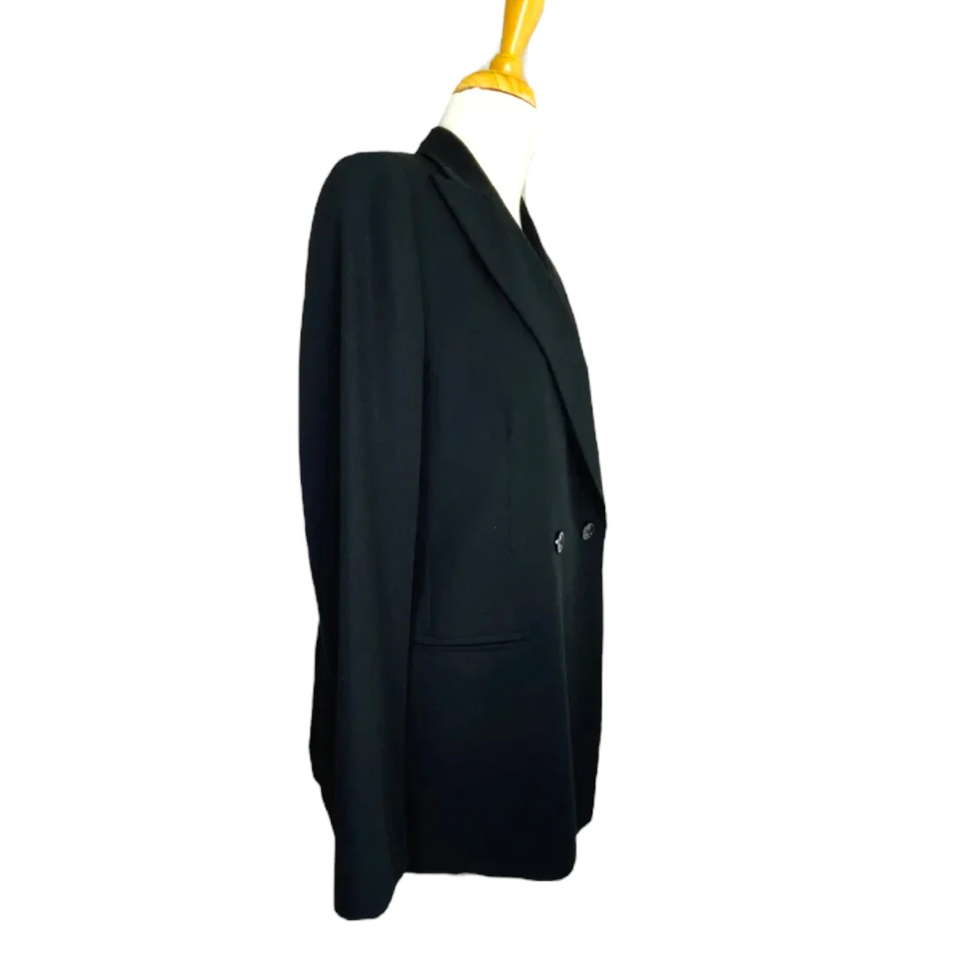 Pant Suit Made In Italy Black Wool High Rise Pants Size 10: by Cinzia Rocca By Rodel - Image 5