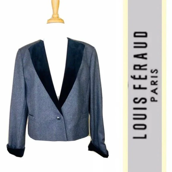 Paris Bolero Jacket Wool Vintage Saks Fifth Ave Nwt Size 14 by Louis Feraud - Image 12