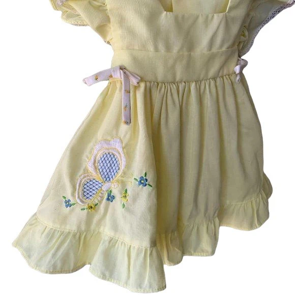 Pastel Butterfly Embroidered Pinafore Dress - Image 8