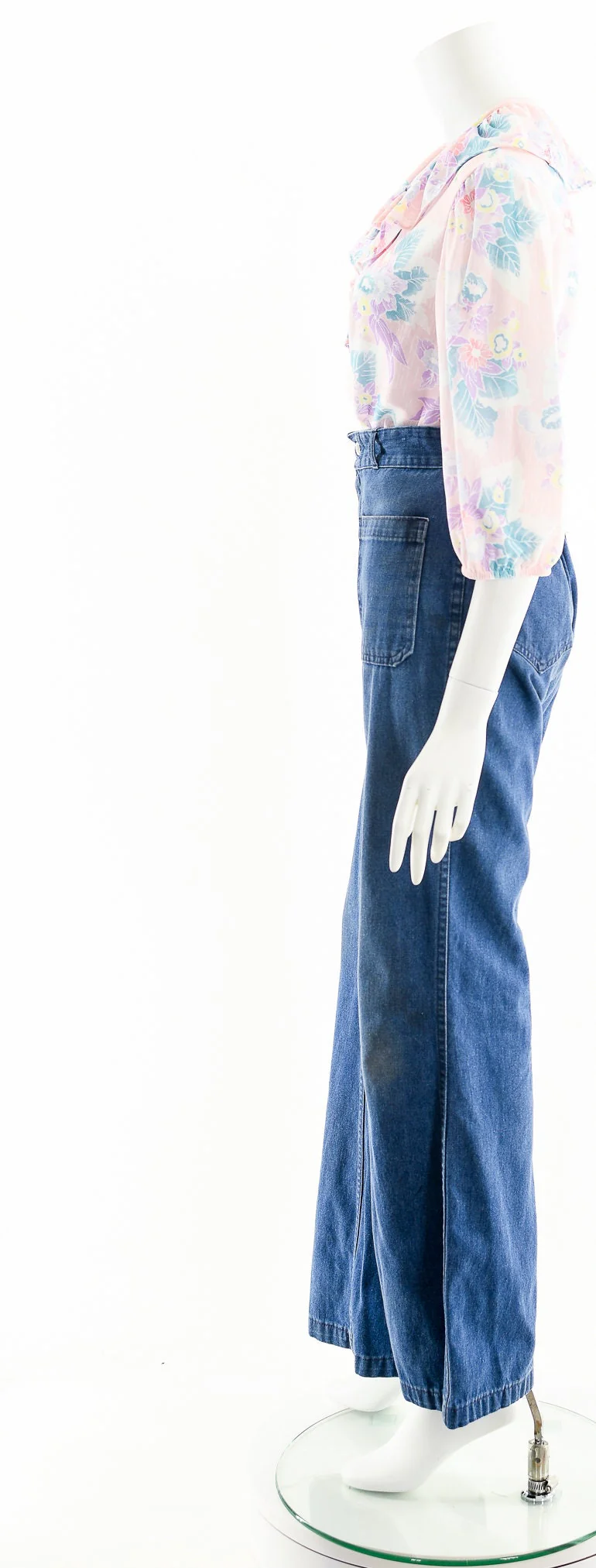 Pastel Floral Ruffle Blouse - Image 10
