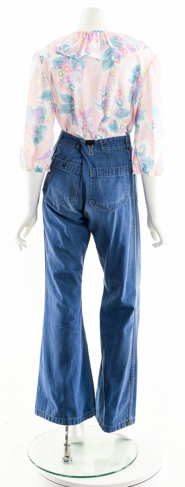 Pastel Floral Ruffle Blouse - Image 8