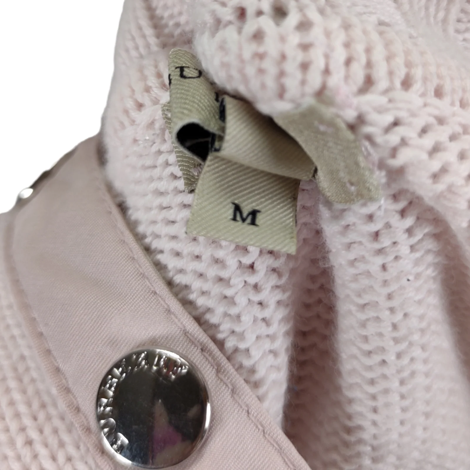Pastel Pink Snap Turtleneck Sweater By Burberry London - Image 8