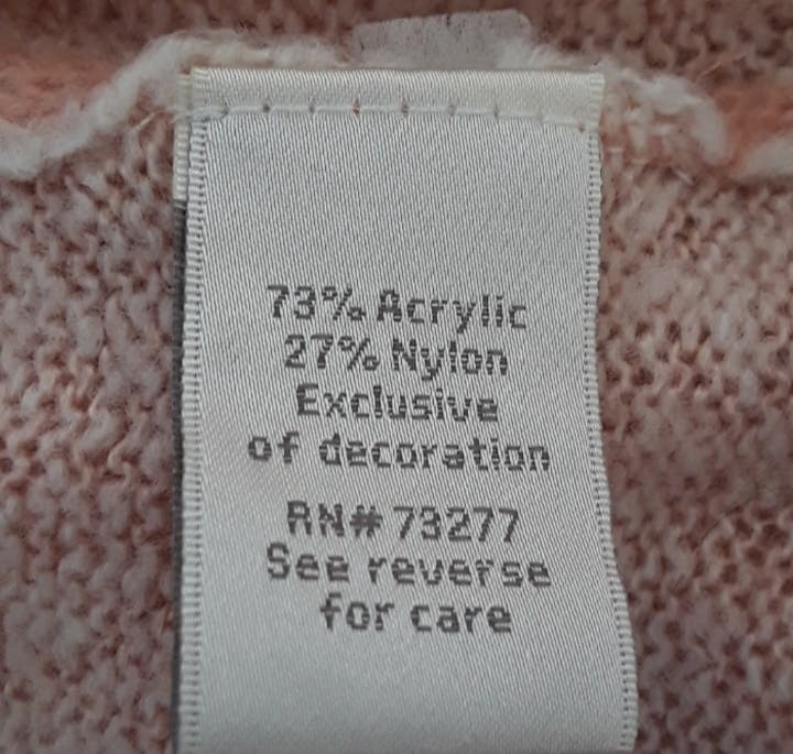 Pastel Pink White Snowflake Sweater by Lc Lauren Conrad - Image 7