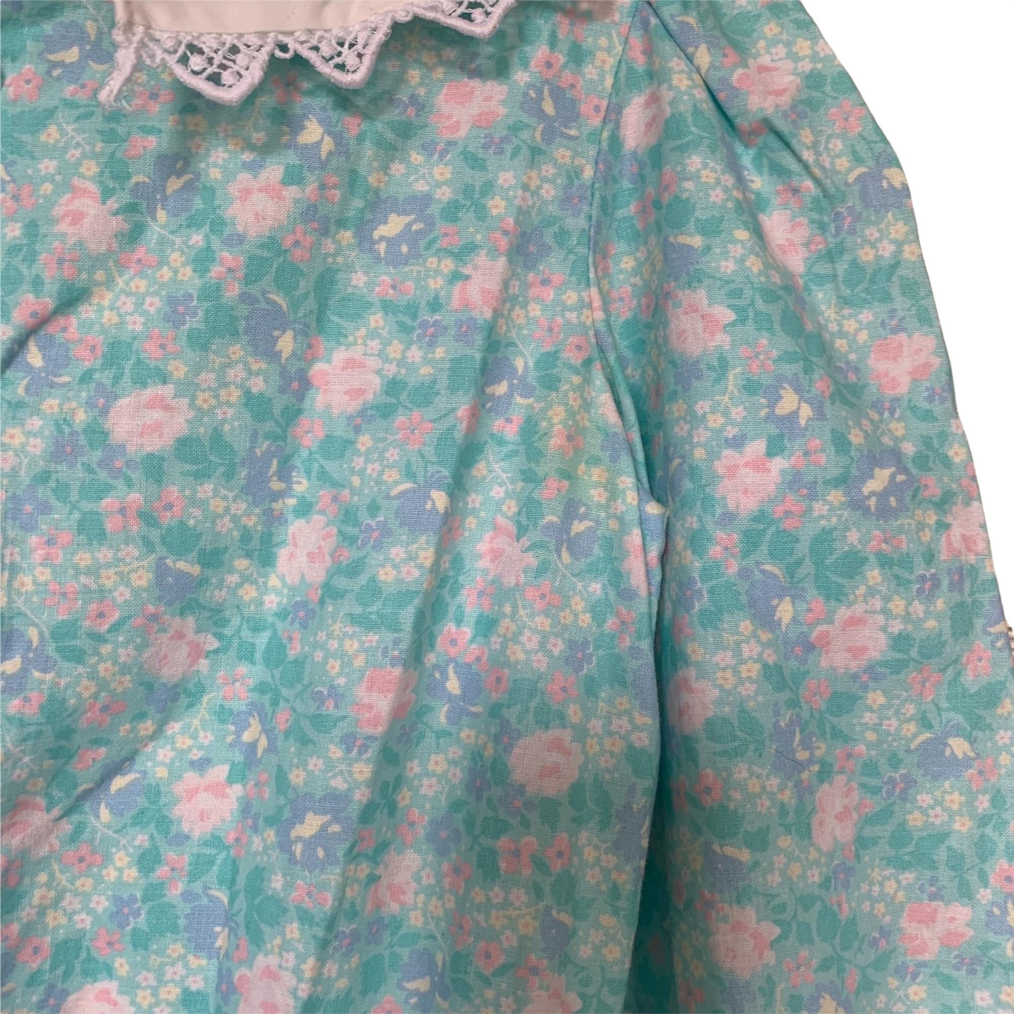 Pastel Smocked Floral Pastel Dress By Polly Flinders - Image 6