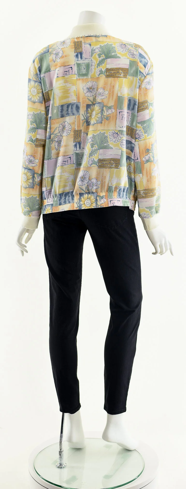 Pastel Sunflower Daisy Bomber Jacket by Teddi Petite - Image 7