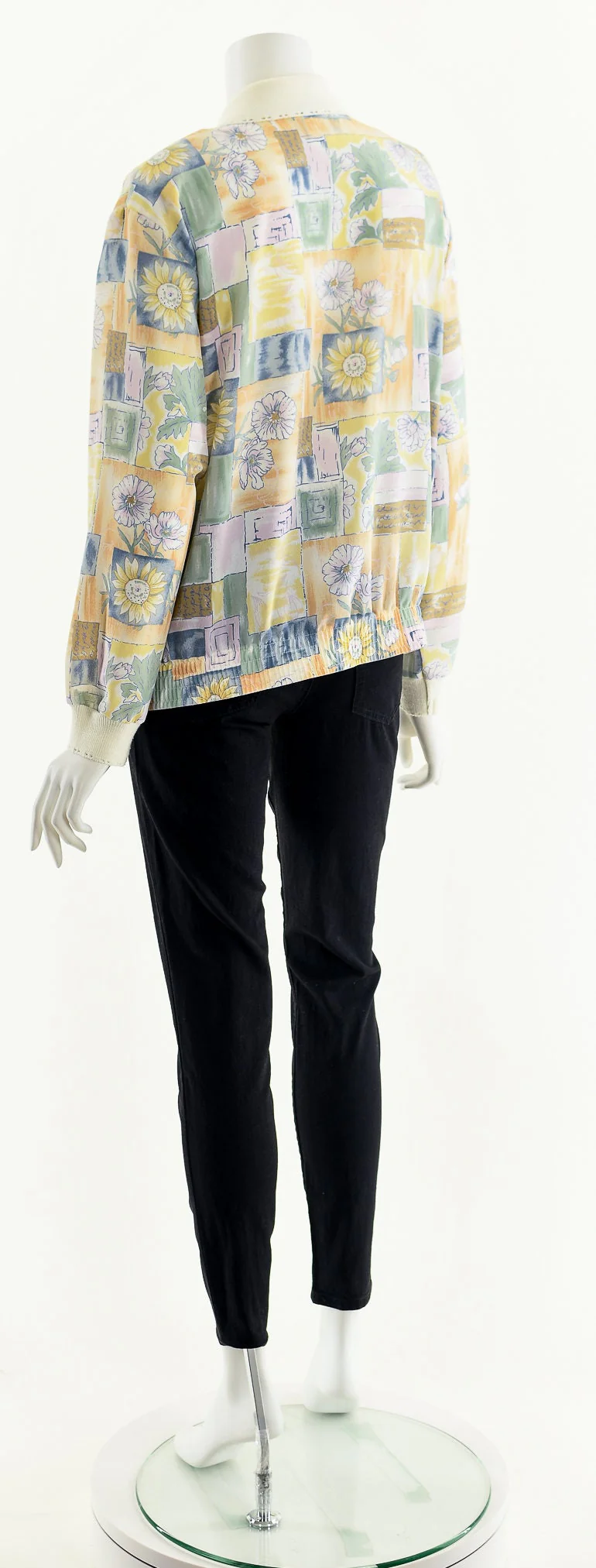 Pastel Sunflower Daisy Bomber Jacket by Teddi Petite - Image 8