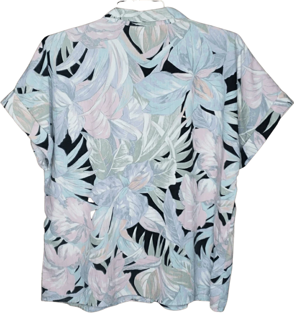 Pastel Tropical Flowers Button Up Shirt  by Giovelli - Image 2