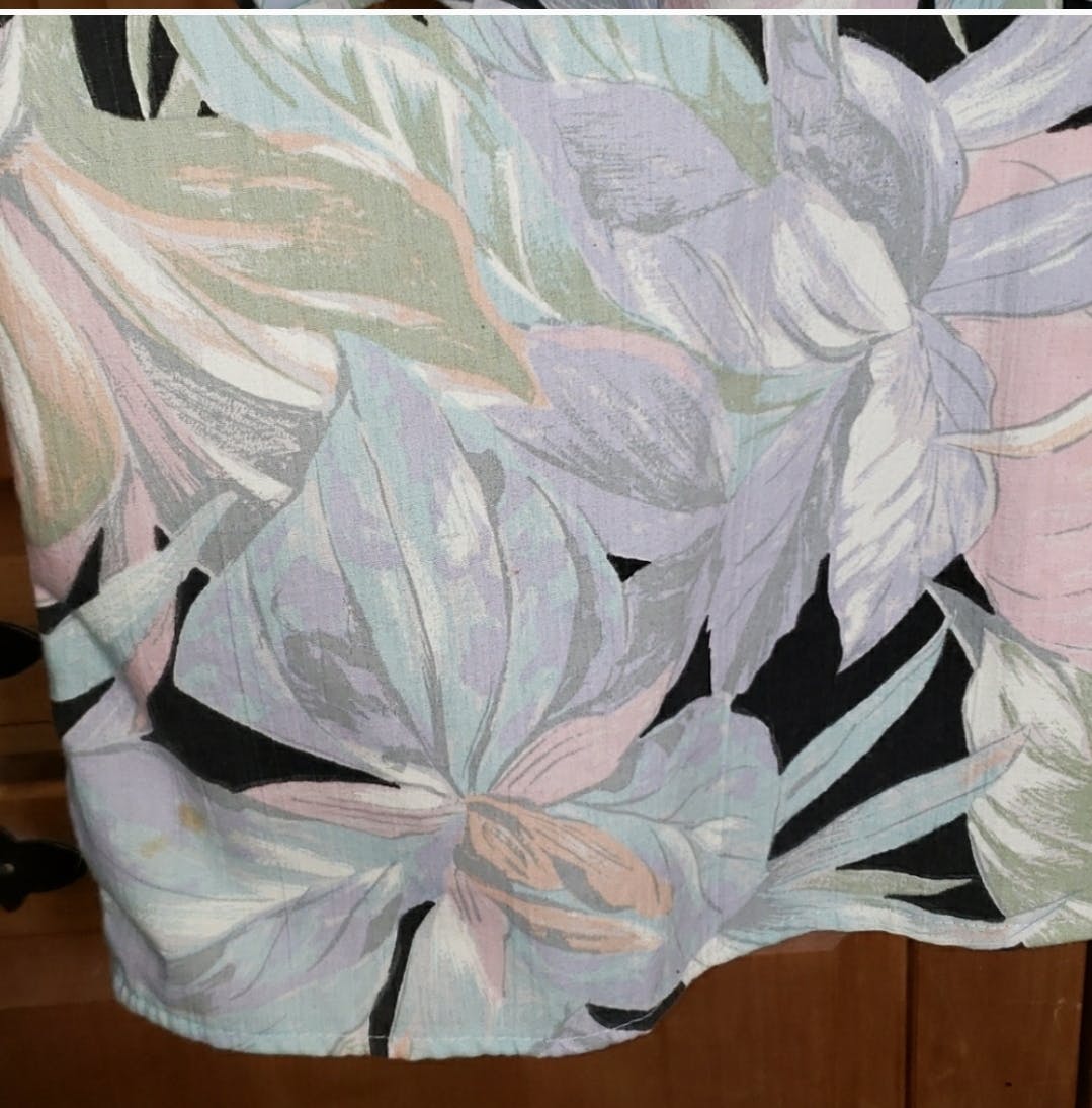 Pastel Tropical Flowers Button Up Shirt  by Giovelli - Image 7
