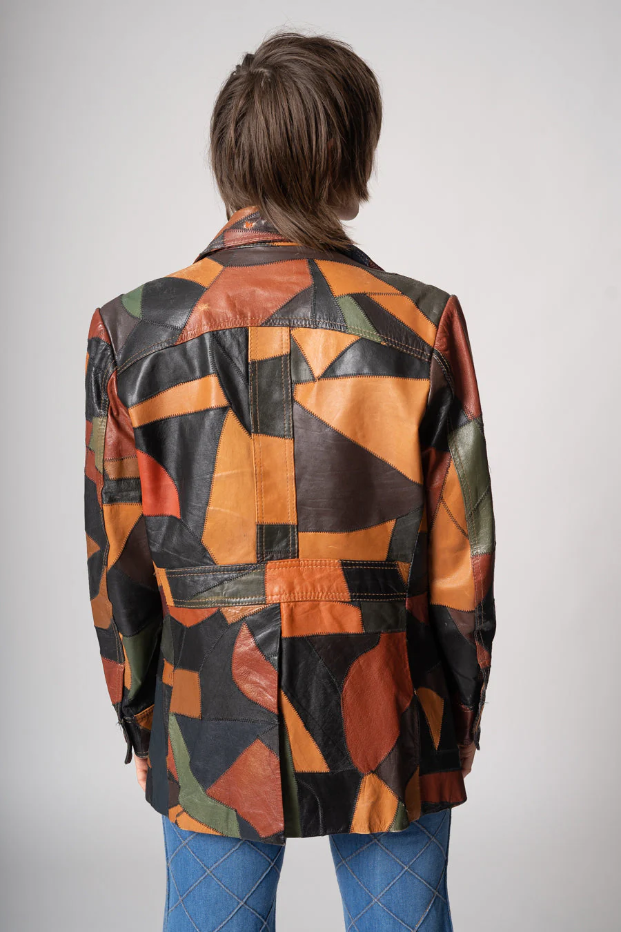 Patchwork Leather Jacket by Hides at Alexanders - Image 12