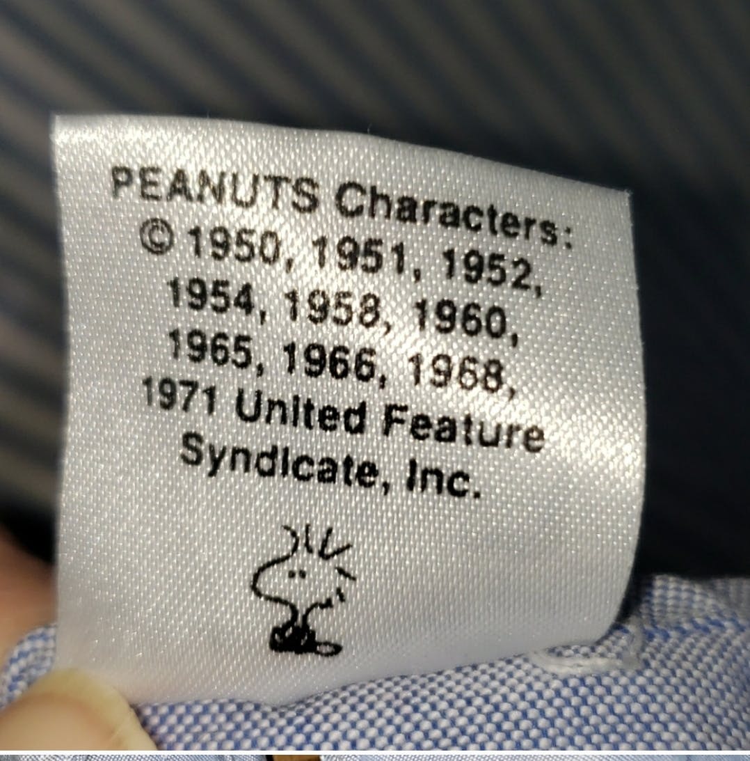 Woodstock Button Front Half Striped Chambray Shirt by Peanuts - Image 12