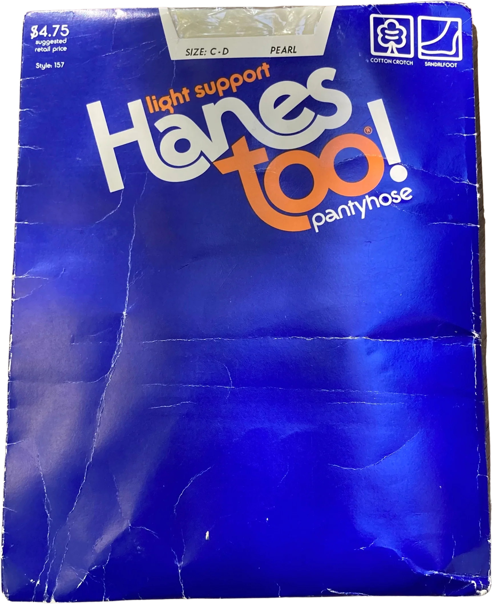 70s/80s Pearl White Pantyhose Tights By Hanes Too
