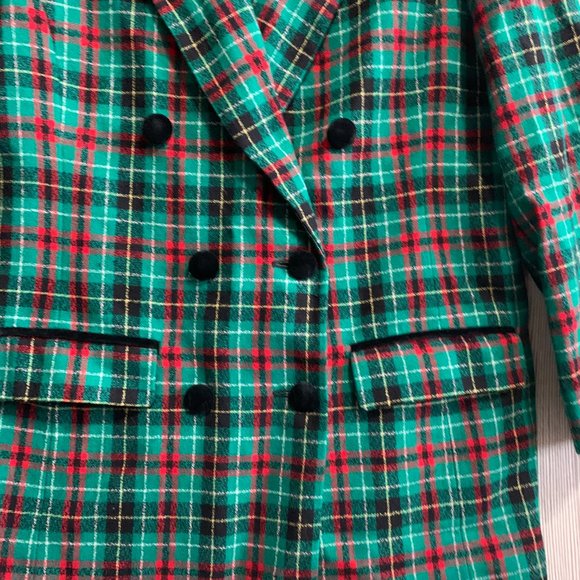 Pendleton 100% Virgin Wool Velvet Detail Blazer By Pendleton - Image 4