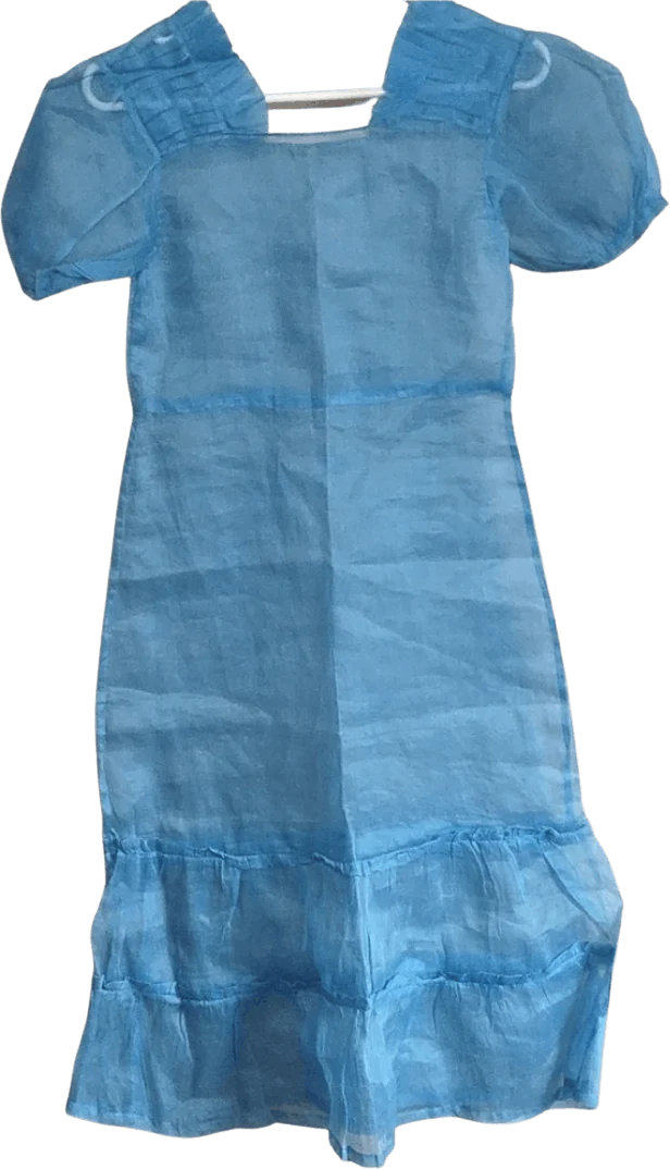 Sheer Blue Handmade Dress - Image 2